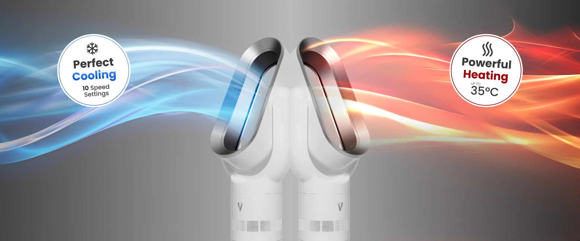 Vortex Air™ Pro Bladeless Tower Fan (Heater & Cooler)